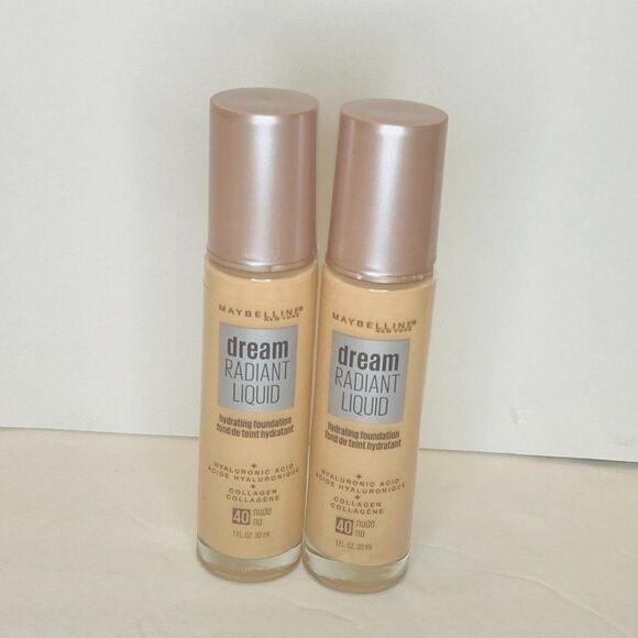 MAYBELLINE Other - MAYBELLINE Dream Radiant Liquid Hydrating Foundation 40 NUDE 2 Pack
